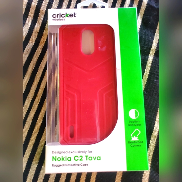 Cricket Wireless Nokia C2 Tava Phone Case red - Picture 1 of 2